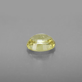 Crisoberillo naturale giallo da 1,27 ct, taglio ovale, VVS