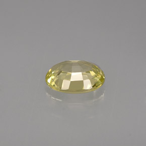 Crisoberillo naturale giallo da 1,03 ct, taglio ovale, VVS