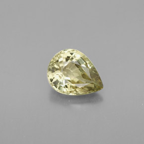 Crisoberillo naturale verde da 0,94 ct, taglio a pera, VVS