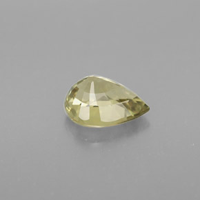 Crisoberillo naturale verde da 0,94 ct, taglio a pera, VVS