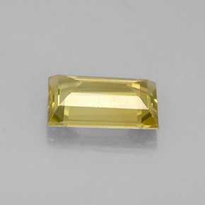 Crisoberillo Oro verdastro naturale da 0.75 ct, Taglio a baguette, VVS-VS