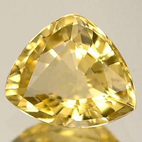 Crisoberillo naturale giallo da 0,78 ct, trillion, IF