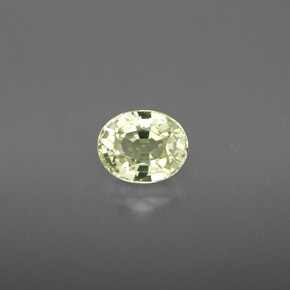 Crisoberillo naturale giallo da 1,10 ct, taglio ovale, VVS