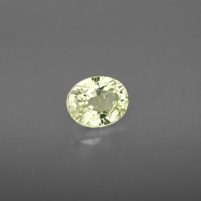 Crisoberillo naturale giallo da 1,10 ct, taglio ovale, VVS