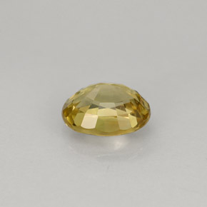 Crisoberillo naturale giallo da 1,22 ct, taglio ovale, VS