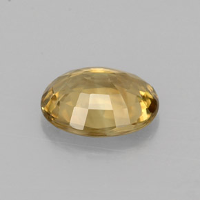 Crisoberillo naturale giallo da 1,37 ct, taglio ovale, VVS