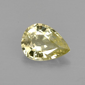Crisoberillo naturale verde da 1,06 ct, taglio a pera, VVS-VS