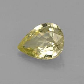 Crisoberillo naturale verde da 1,06 ct, taglio a pera, VVS-VS