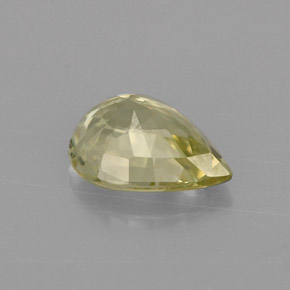 Crisoberillo naturale verde da 1,06 ct, taglio a pera, VVS-VS