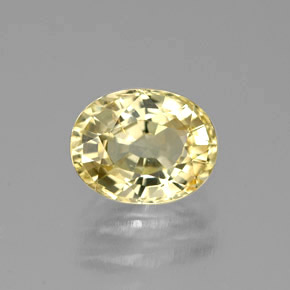 Crisoberillo naturale giallo da 1,26 ct, taglio ovale, VVS-VS