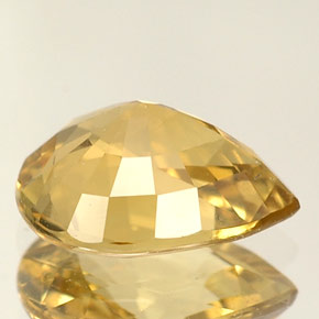 Crisoberillo naturale giallo da 1,63 ct, taglio a pera, VVS
