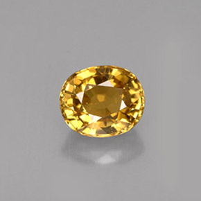 Crisoberillo naturale giallo da 1,37 ct, taglio ovale, VVS-VS