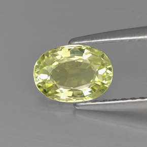 Crisoberillo naturale verde da 1,03 ct, taglio ovale, VVS