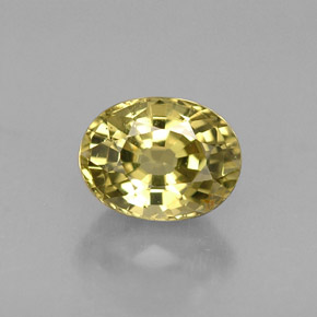 Crisoberillo naturale giallo da 0,81 ct, taglio ovale, VVS-VS