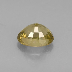 Crisoberillo naturale giallo da 0,81 ct, taglio ovale, VVS-VS