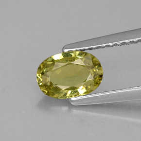 Crisoberillo naturale verde da 0,82 ct, taglio ovale, VVS-VS