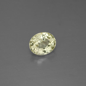 Crisoberillo naturale verde da 0,88 ct, taglio ovale, VVS-VS