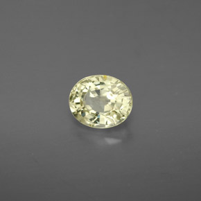 Crisoberillo naturale verde da 0,88 ct, taglio ovale, VVS-VS