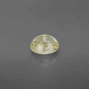 Crisoberillo naturale verde da 0,88 ct, taglio ovale, VVS-VS