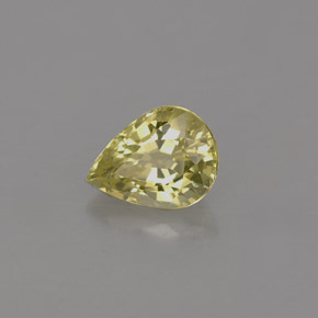 Crisoberillo naturale verde da 0,68 ct, taglio a pera, IF