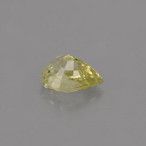 Crisoberillo naturale verde da 0,68 ct, taglio a pera, IF