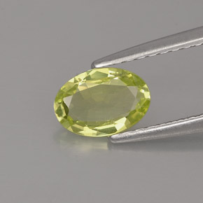 Crisoberillo naturale verde da 0,69 ct, taglio ovale, VVS-VS