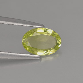 Crisoberillo naturale verde da 0,69 ct, taglio ovale, VVS-VS