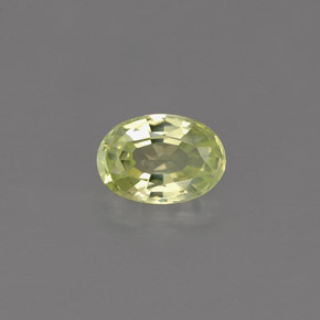 Crisoberillo naturale verde da 0,61 ct, taglio ovale, VVS
