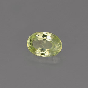 Crisoberillo naturale verde da 0,61 ct, taglio ovale, VVS