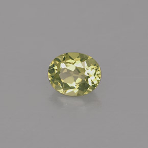Crisoberillo naturale verde da 0,48 ct, taglio ovale, VVS-VS