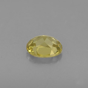 Crisoberillo naturale giallo da 0,43 ct, taglio ovale, VS