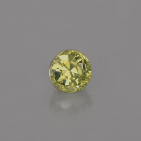 Crisoberillo naturale verde da 0,50 ct, taglio rotondo, VVS-VS