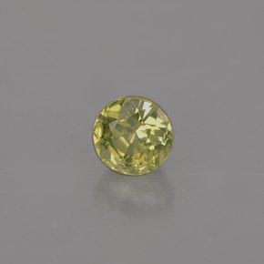 Crisoberillo naturale verde da 0,50 ct, taglio rotondo, VVS-VS