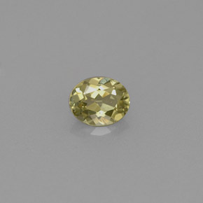 Crisoberillo naturale verde da 0,44 ct, taglio ovale, VVS-VS