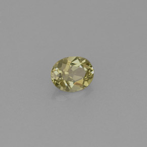 Crisoberillo naturale verde da 0,44 ct, taglio ovale, VVS-VS