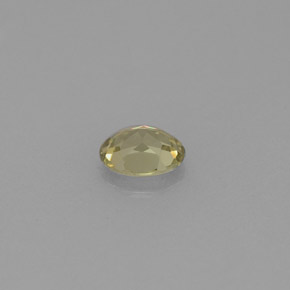 Crisoberillo naturale verde da 0,44 ct, taglio ovale, VVS-VS