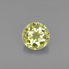 Crisoberillo naturale giallo da 0,38 ct, taglio rotondo, VVS-VS