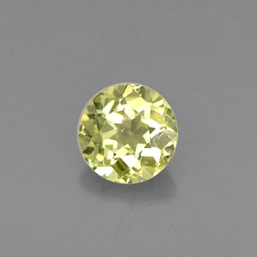 Crisoberillo naturale giallo da 0,38 ct, taglio rotondo, VVS-VS