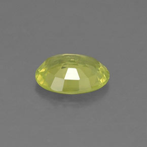 Crisoberillo naturale verde da 0,79 ct, taglio ovale, VS