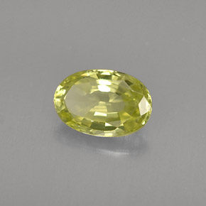 Crisoberillo naturale verde da 0,56 ct, taglio ovale, VVS-VS