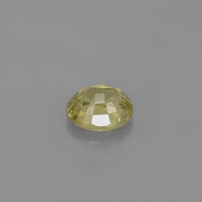 Crisoberillo naturale giallo da 0,71 ct, taglio ovale, VVS-VS