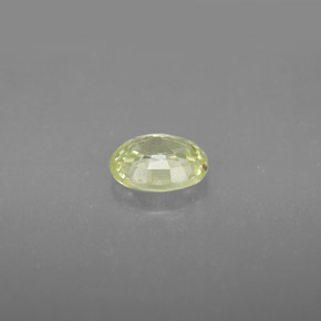Crisoberillo naturale giallo da 0,90 ct, taglio ovale, VVS-VS