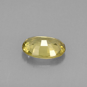 Crisoberillo naturale giallo da 0,68 ct, taglio ovale, VS