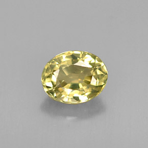 Crisoberillo Oro verdastro naturale da 0.65 ct, Taglio ovale, VVS-VS