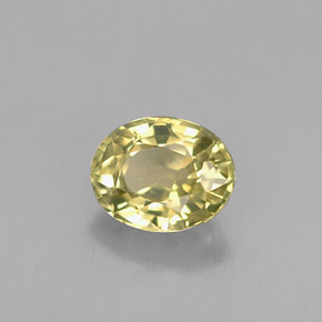 Crisoberillo Oro verdastro naturale da 0.65 ct, Taglio ovale, VVS-VS