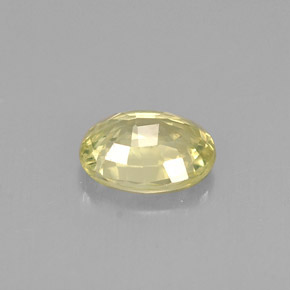 Crisoberillo naturale giallo da 0,62 ct, taglio ovale, VS