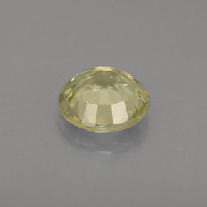 Crisoberillo naturale giallo da 0,72 ct, taglio rotondo, VS
