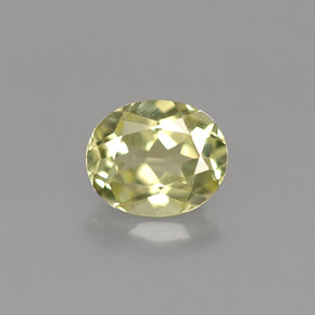 Crisoberillo naturale verde da 0,82 ct, taglio ovale, VVS