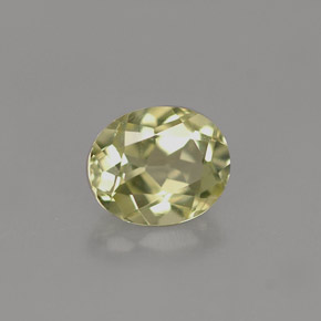 Crisoberillo naturale verde da 0,82 ct, taglio ovale, VVS