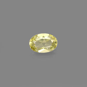 Crisoberillo naturale giallo da 0,52 ct, taglio ovale, VVS
